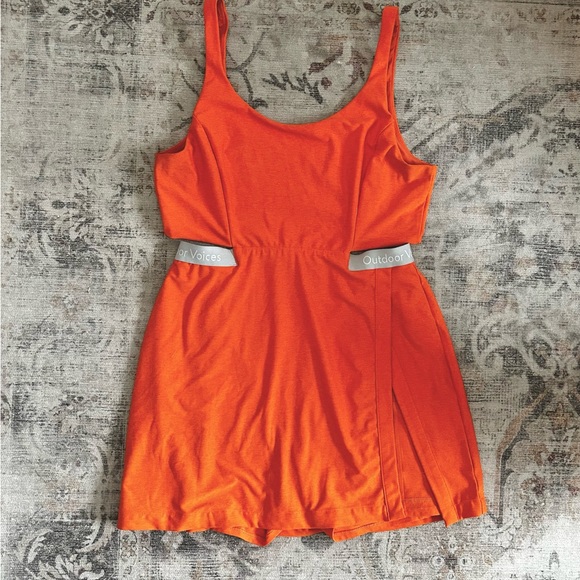 Outdoor Voices Women's Court Dress Orange | Size XL - Picture 3 of 6